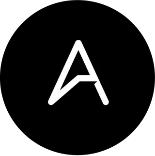a black and white circle transparent logo