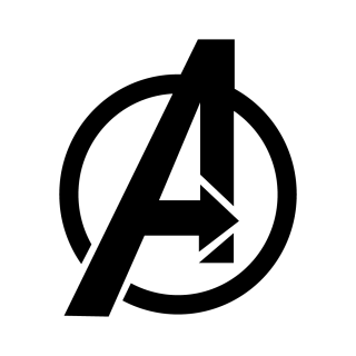 a black letter logo, avengers transparent png hd logo