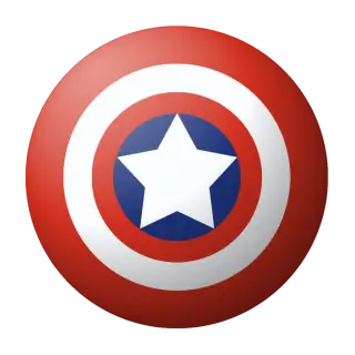 captain america red and star transparent background, download vector png