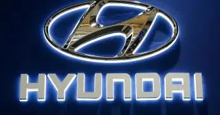 blue background with hyundai logo download