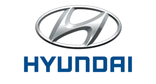 blue hyundai text with silver symbol icon download