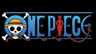 One piece logo on Black background
