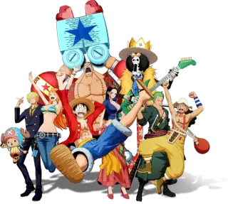 Mugiwara crew vector png, one piece grand adventure monkey vector png