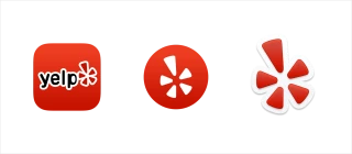 Yelp logo types png transparent