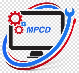 Computer design transparent logo, computer repair transparent logo