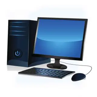 Desktop pc transparent background, bichitra vector png
